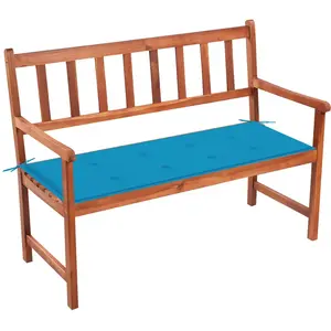 Comparateur de prix : vidaXL Banc de jardin avec coussin 120 cm Bois d'acacia massif