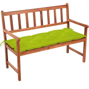 Comparateur de prix : vidaXL Banc de jardin avec coussin 120 cm Bois d'acacia massif