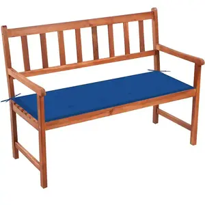 Comparateur de prix : vidaXL Banc de jardin avec coussin 120 cm Bois d'acacia massif