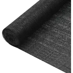 vidaXL Filet brise-vue Noir 3,6x50 m PEHD 75 g/m² pas cher