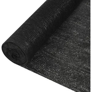 vidaXL Filet brise-vue Noir 1x25 m PEHD 150 g/m²