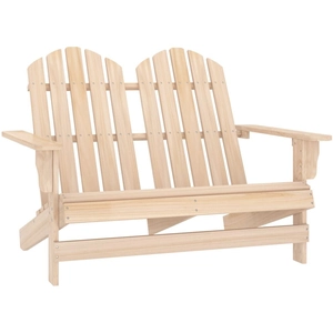 Comparateur de prix : vidaXL Chaise de jardin Adirondack 2 places bois de sapin massif