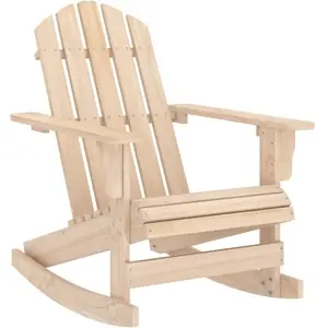 vidaXL Chaise à bascule de jardin Adirondack bois de sapin massif pas cher