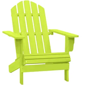 vidaXL Chaise de jardin Adirondack bois de sapin massif vert pas cher