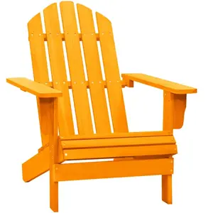 vidaXL Chaise de jardin Adirondack bois de sapin massif orange pas cher