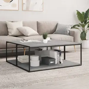 vidaXL Panneaux de bibliothèque 4 pcs gris béton bois dâingénierie pas cher
