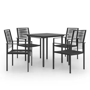 vidaXL Ensemble de salle à manger de jardin 5 pcs pas cher