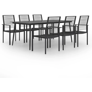 vidaXL Ensemble à manger de jardin 7 pcs pas cher