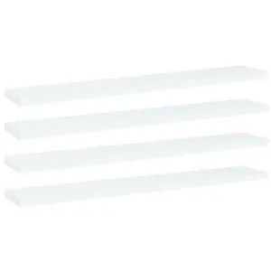 Vidaxl - Panneaux de bibliothèque 4 pcs blanc bois d'ingénierie White pas cher