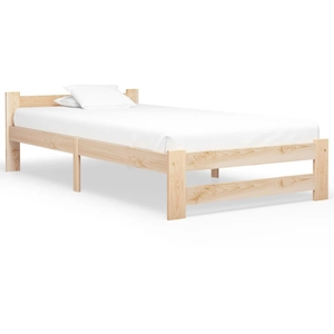 vidaXL Cadre de lit Bois de pin massif 100x200 cm pas cher