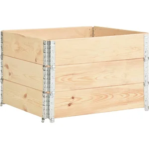 vidaXL Jardinières surélevées 3 pcs 100x100 cm Bois de pin solide pas cher
