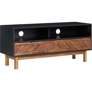 Comparateur de prix : vidaXL Meuble TV 100x35x45 cm Bois d'acacia massif et MDF