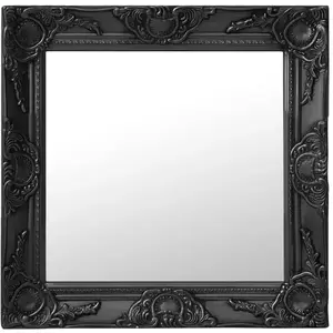Comparateur de prix : vidaXL Miroir mural style baroque 50x50 cm noir