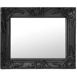 Comparateur de prix : vidaXL Miroir mural style baroque 50x40 cm noir