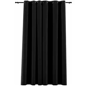 Comparateur de prix : vidaXL Rideau occultant Aspect de lin à oeillets Anthracite 290x245 cm