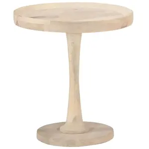 Comparateur de prix : Non communiqué vidaXL Table d'appoint Ø50x55 cm Bois de manguier massif