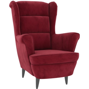 vidaXL Fauteuil rouge bordeaux velours pas cher