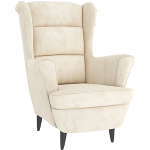 Comparateur de prix : vidaXL Fauteuil blanc crème velours