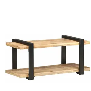 vidaXL Meuble TV 90x40x40 cm Bois de manguier brut pas cher