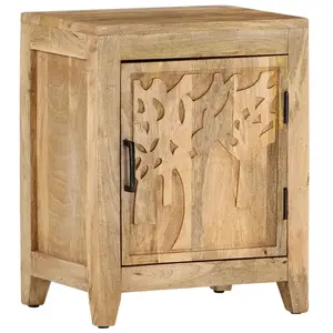 vidaXL Table de chevet 40x30x50 cm Bois de manguier massif pas cher
