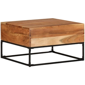 vidaXL Table basse 68x68x41 cm Bois d'acacia solide pas cher
