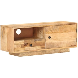 vidaXL Meuble TV 90x30x35 cm Bois massif de manguier pas cher
