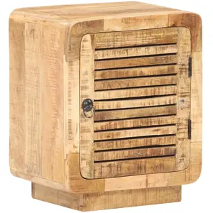 vidaXL Table de chevet 40x30x50 cm Bois de manguier brut pas cher