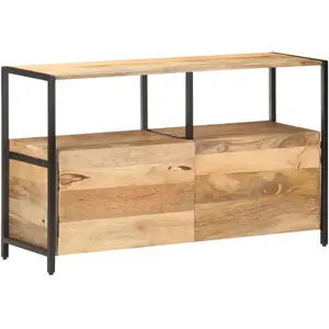 Comparateur de prix : vidaXL Buffet 110x35x65 cm Bois de manguier massif