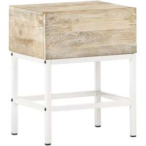 vidaXL Table de chevet 40x30x50 cm Bois de manguier massif pas cher