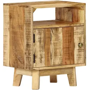Comparateur de prix : vidaXL Table de chevet 40x30x50 cm Bois de manguier brut