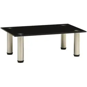 vidaXL Meuble TV Noir 40x35x17 cm Verre trempé pas cher