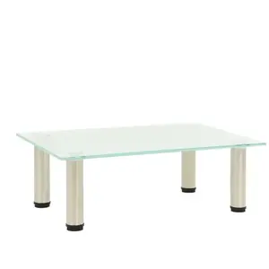 vidaXL Meuble TV Givré 40x35x17 cm Verre trempé pas cher