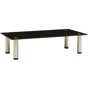Comparateur de prix : vidaXL 322761 TV Stand Black 60x35x17 cm Tempered Glass