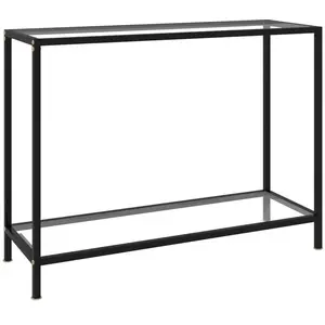 Comparateur de prix : vidaXL Table console Transparent 100x35x75 cm Verre trempé
