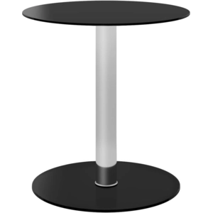 vidaXL Table basse Noir 40 cm Verre trempé pas cher