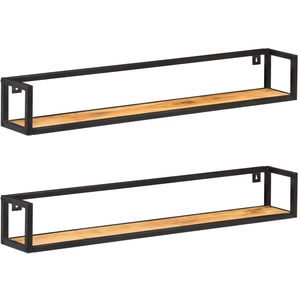 vidaXL Étagères murales 2 pcs 120 cm Bois d'acacia massif pas cher