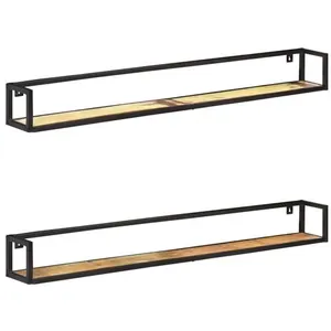 Comparateur de prix : vidaXL Étagères murales 2 pcs 160 cm Bois de récupération massif