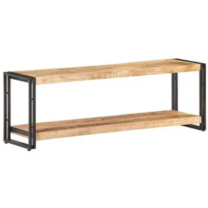 vidaXL Meuble TV 120x30x40 cm Bois de manguier brut pas cher