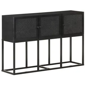 vidaXL Buffet 115x30x76 cm Bois massif de manguier pas cher