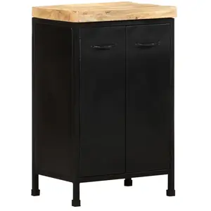 vidaXL Buffet 47x35x76 cm Bois de manguier brut pas cher