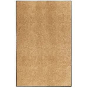 Comparateur de prix : vidaXL Paillasson lavable Crème 120x180 cm