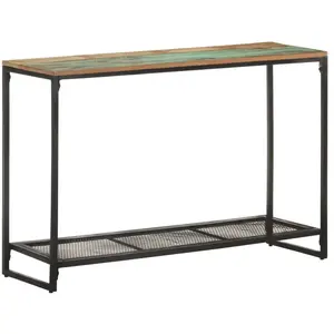 vidaXL Table console 110x35x75 cm Bois de récupération massif pas cher