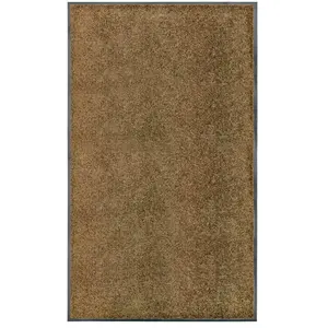 Comparateur de prix : vidaXL Paillasson lavable Marron 90x150 cm