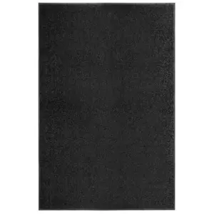 Comparateur de prix : vidaXL Paillasson lavable Noir 120x180 cm