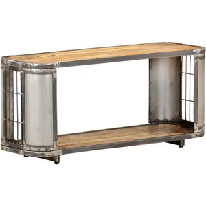 vidaXL Meuble TV 90x30x40 cm Bois de manguier massif pas cher