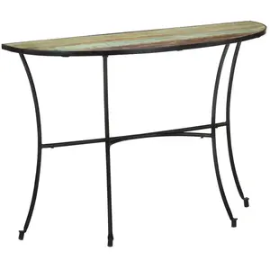 vidaXL Table d'appoint 110x40x77 cm Bois de récupération massif pas cher