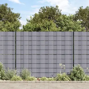 Comparateur de prix : vidaXL Écrans d'intimité de jardin 4 pcs PVC 35x0,19 m Gris clair mat