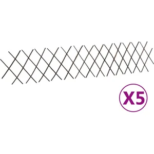 vidaXL Clôtures en treillis de saule 5 pcs 180x30 cm pas cher