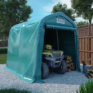 vidaXL Tente de garage PVC 2,4x2,4 m Vert pas cher