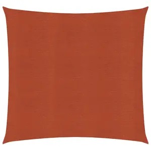 vidaXL Voile d'ombrage 160 g/m² Terre cuite 3x3 m PEHD pas cher